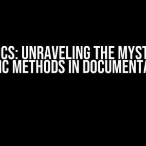 Javadocs: Unraveling the Mystery of Static Methods in Documentation