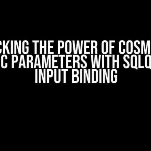 Unlocking the Power of Cosmos DB: Dynamic Parameters with SqlQuery in Input Binding