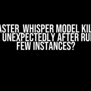 Why Faster_Whisper Model Kills the Kernel Unexpectedly After Running a Few Instances?